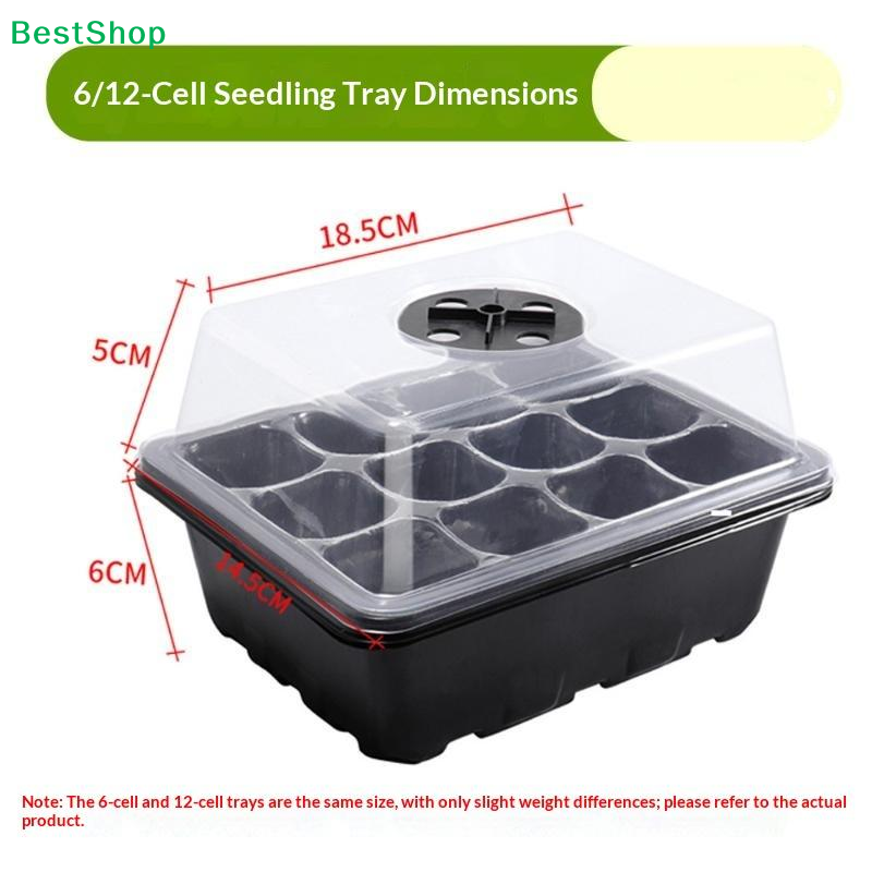 6/12-Cell Home Seed Starter Tr - Humidity Dome Kit recension och pris