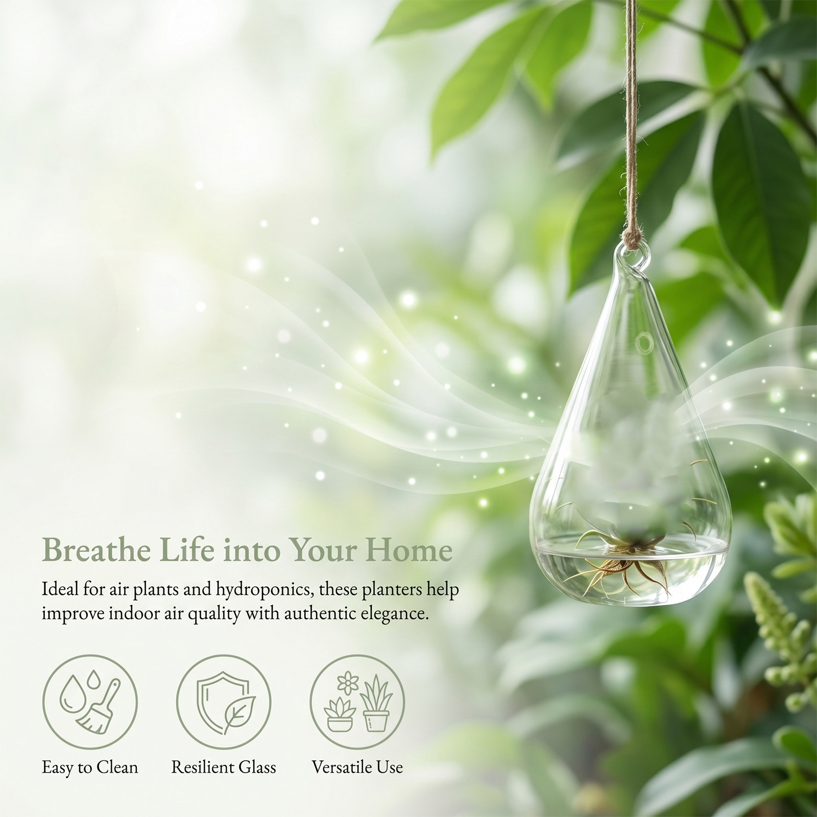4Pcs Glass Hanging Planters Hy - Propagation Station Vase recension och pris